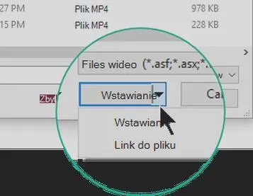 Dodawanie filmów do prezentacji