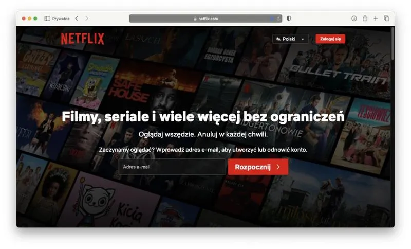 Korzystanie z VPN do Netflix