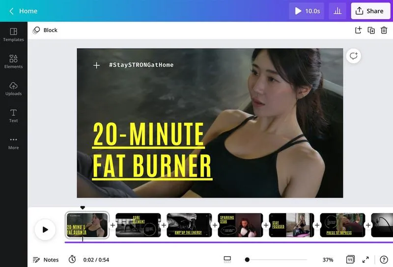 Przycinanie filmów na telefonie