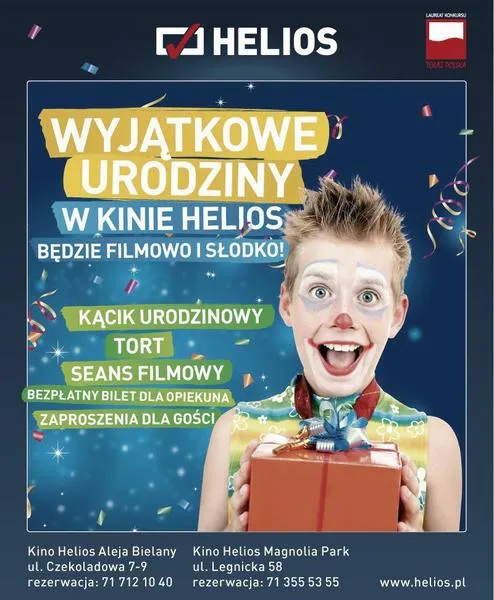 Rezerwacja urodzin w Cinema City